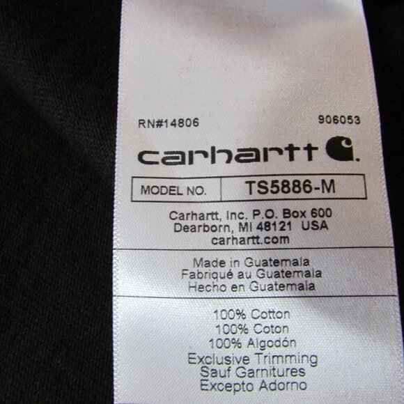 Carhartt Men's Long Sleeve Loose Fit Heavyweight Script Sleeve Graphic T-Shirt B - Picture 2 of 2